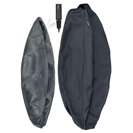 LEITZ Ülőlabda, nehezékkel, 65cm, LEITZ "Ergo Active", sötétszürke