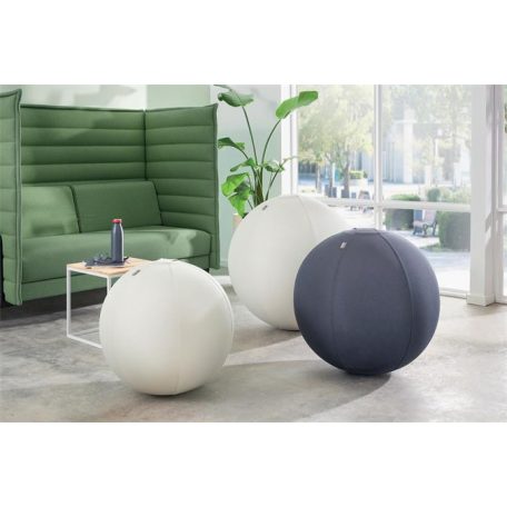 LEITZ Ülőlabda, nehezékkel, 65cm, LEITZ "Ergo Active", sötétszürke
