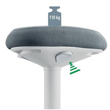 LEITZ Ülőszék, billenő, ergonomikus, LEITZ "Ergo Active", világosszürke
