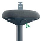 LEITZ Ülőszék, billenő, ergonomikus, LEITZ "Ergo Active", sötétszürke