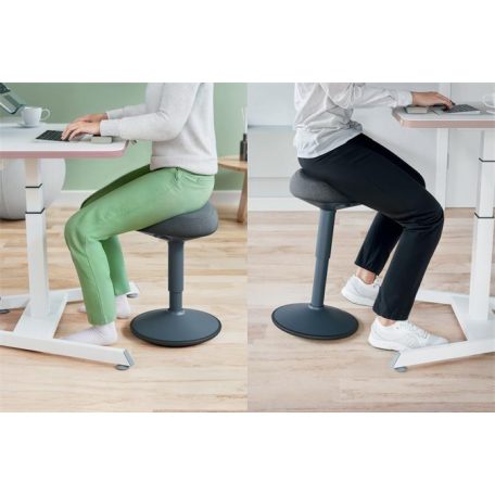 LEITZ Ülőszék, billenő, ergonomikus, LEITZ "Ergo Active", sötétszürke