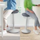 LEITZ Állószék, billenő, ergonomikus, LEITZ "Ergo Active", világosszürke