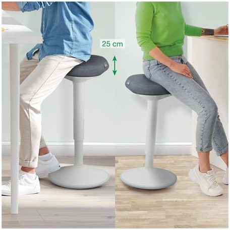 LEITZ Állószék, billenő, ergonomikus, LEITZ "Ergo Active", világosszürke