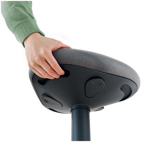 LEITZ Állószék, billenő, ergonomikus, LEITZ "Ergo Active", sötétszürke