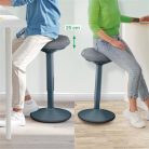 LEITZ Állószék, billenő, ergonomikus, LEITZ "Ergo Active", sötétszürke