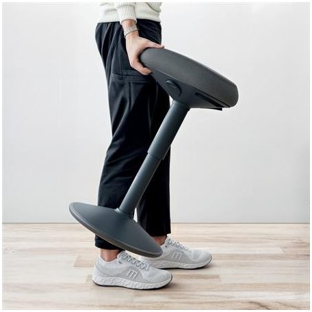 LEITZ Állószék, billenő, ergonomikus, LEITZ "Ergo Active", sötétszürke