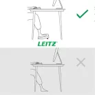 LEITZ Lábtámasz, állítható, LEITZ "Ergo"