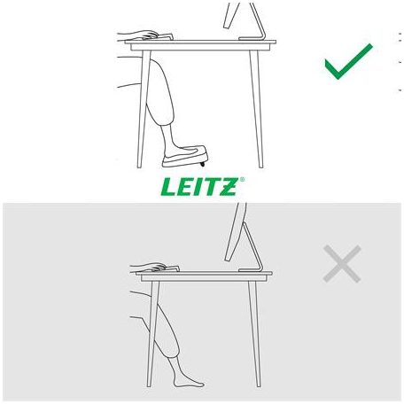LEITZ Lábtámasz, állítható, LEITZ "Ergo"