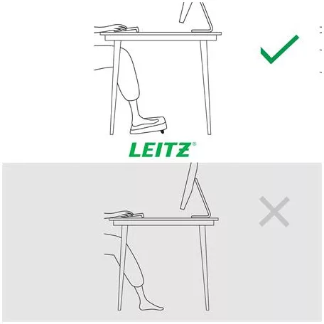 LEITZ Lábtámasz, állítható, LEITZ "Ergo"