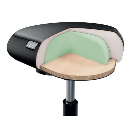LEITZ Munkaszék, görgős, ergonomikus, LEITZ "Ergo Comfort", sötétszürke