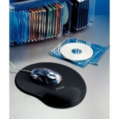   ESSELTE Egéralátét, géltöltésű, ESSELTE "Fashion", fekete