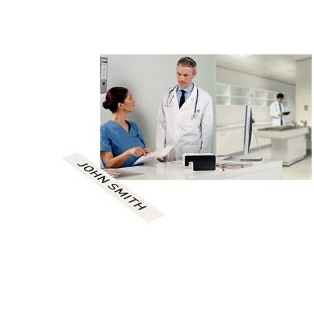 LEITZ Etikett, folyamatos, papír, öntapadó, 12 mm x 22 m, LEITZ "Icon", fehér