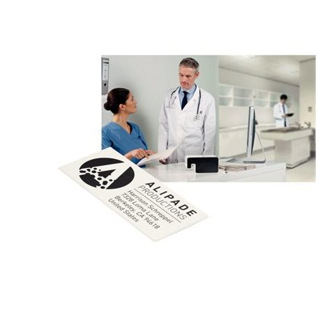 LEITZ Etikett, papír, öntapadó, 36x88 mm, 600 db, LEITZ "Icon", fehér