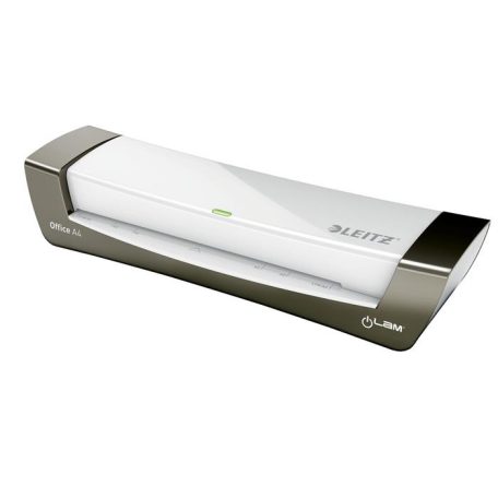 LEITZ Laminálógép, A4, 80-125 mikron, LEITZ "iLam Office", ezüst