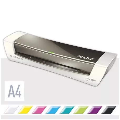 LEITZ Laminálógép, A4, 75-125 mikron, LEITZ "iLam Home Office", szürke