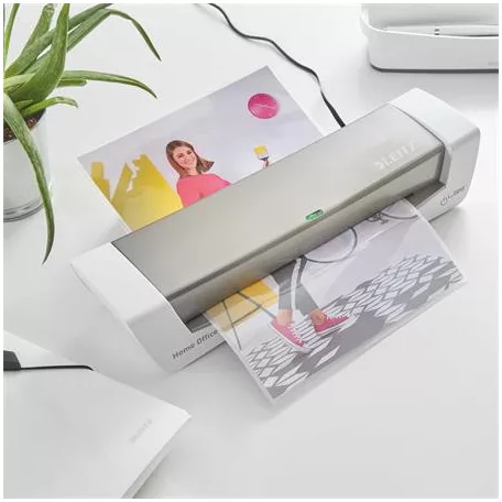 LEITZ Laminálógép, A4, 75-125 mikron, LEITZ "iLam Home Office", szürke