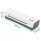 LEITZ Laminálógép, A4, 75-125 mikron, LEITZ "iLam Home", fehér
