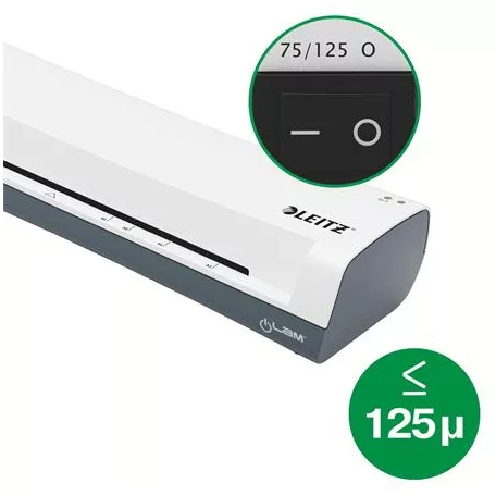 LEITZ Laminálógép, A3, 75-125 mikron, LEITZ "iLam Home", fehér