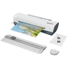   LEITZ Lamináló készlet, A4, 80-125 mikron, LEITZ "iLam Home 4-in-1", fehér