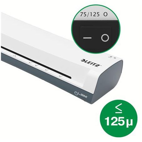 LEITZ Lamináló készlet, A4, 80-125 mikron, LEITZ "iLam Home 4-in-1", fehér