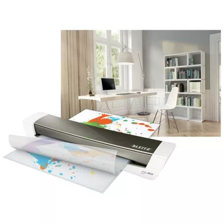 LEITZ Laminálógép, A3, 75-125 mikron, LEITZ "iLam Home Office", szürke