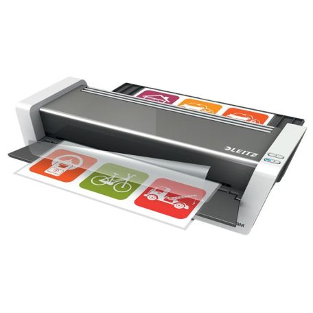 LEITZ Laminálógép, A3, 80-250 mikron, LEITZ "iLAM Touch 2", fehér-antracit