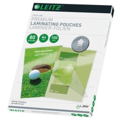   LEITZ Meleglamináló fólia, 80 mikron, A4, fényes, UDT technológiával, LEITZ "iLam"