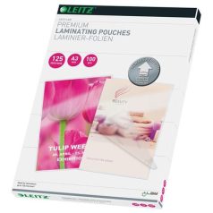   LEITZ Meleglamináló fólia, 125 mikron, A3, fényes, UDT technológiával, LEITZ "iLam"