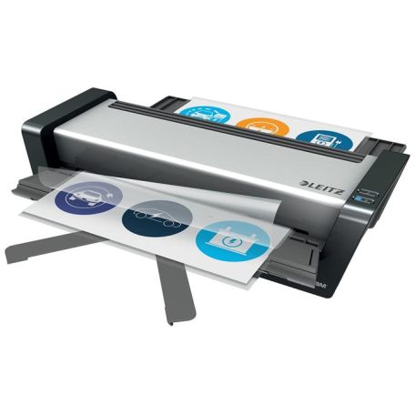LEITZ Laminálógép, A3, 80-250 mikron, LEITZ "iLAM Touch 2 Pro", ezüst