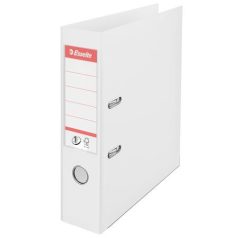   ESSELTE Iratrendező, 75 mm, A4, PP, élvédő sínnel, ESSELTE "Standard", Vivida fehér