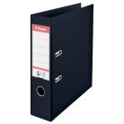 ESSELTE Iratrendező, 75 mm, A4, PP, élvédő sínnel, ESSELTE "Standard", Vivida fekete