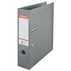   ESSELTE Iratrendező, 75 mm, A4, PP, élvédő sínnel, ESSELTE "Standard", szürke