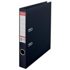 ESSELTE Iratrendező, 50 mm, A4, PP, élvédő sínnel, ESSELTE "Standard", Vivida fekete