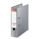 ESSELTE Iratrendező, 80 mm, A4, PP, élvédő sínnel, ESSELTE "Standard Plus", szürke