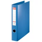 ESSELTE Gyűrűs könyv, 4 gyűrű, D alakú, 60 mm, A4 maxi, PP, ESSELTE "Jumbo Vivida", kék