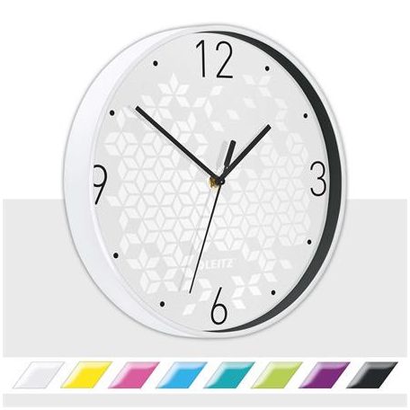 LEITZ Falióra, 29 cm, LEITZ "Wow", fehér