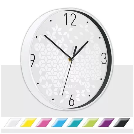 LEITZ Falióra, 29 cm, LEITZ "Wow", fehér