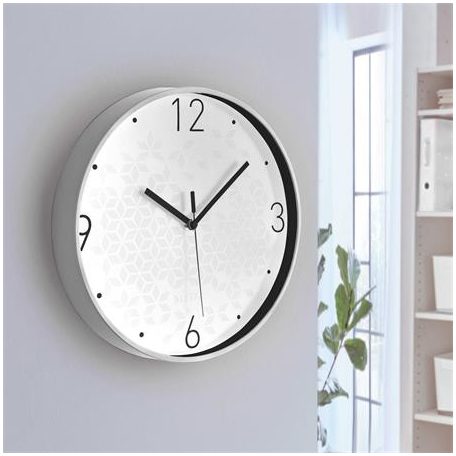 LEITZ Falióra, 29 cm, LEITZ "Wow", fehér