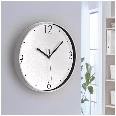 LEITZ Falióra, 29 cm, LEITZ "Wow", fehér