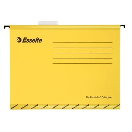 ESSELTE Függőmappa, újrahasznosított karton, A4, ESSELTE "Classic", sárga
