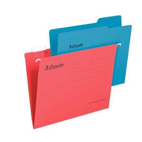 ESSELTE Függőmappa, újrahasznosított karton, A4, ESSELTE "Classic", piros