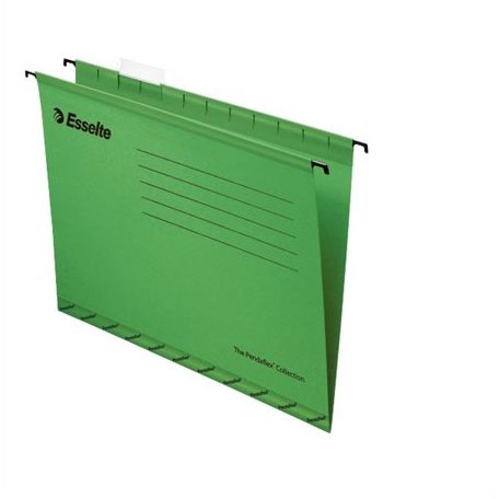 ESSELTE Függőmappa, újrahasznosított karton, A4, ESSELTE "Classic", zöld