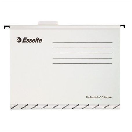 ESSELTE Függőmappa, újrahasznosított karton, A4, ESSELTE "Classic", fehér
