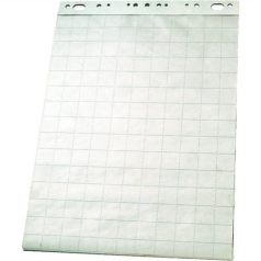   ESSELTE Flipchart papír, sima-kockás, 60x85 cm, 50 lap, ESSELTE
