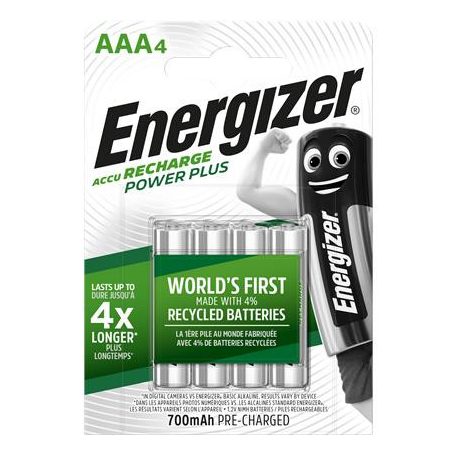 ENERGIZER Tölthető elem, AAA mikro, 4x700 mAh, ENERGIZER "Power Plus"