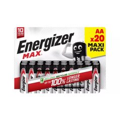 ENERGIZER Elem, AA ceruza, 20 db, ENERGIZER "Max"