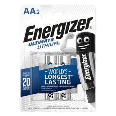   ENERGIZER Elem, AA ceruza, 2 db, Lítium, ENERGIZER "Ultimate Lithium"
