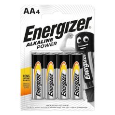   ENERGIZER Elem, AA ceruza, 4 db, ENERGIZER "Alkaline Power"