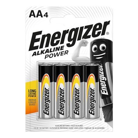 ENERGIZER Elem, AA ceruza, 4 db, ENERGIZER "Alkaline Power"