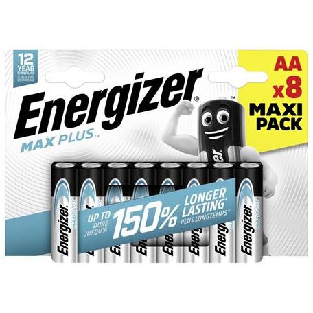 ENERGIZER Elem, AA ceruza, 8 db, ENERGIZER "Max Plus"